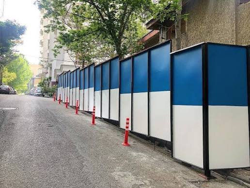 جمع‌آوری حصارهای غیرضروری کارگاه‌های ساختمانی در غربی‌ترین شهرک پایتخت