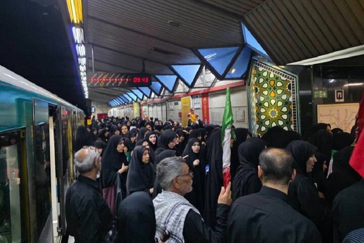 آمادگی کامل متروی تهران برای خدمت رسانی ویژه به شرکت کنندگان مراسم چهلم آقای شهید ایران در مصلی تهران