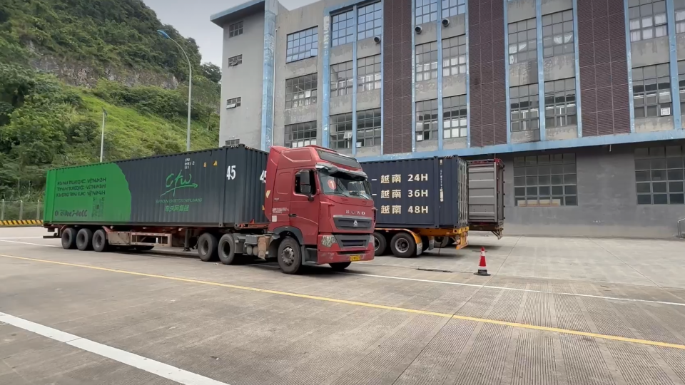 Rumbling trucks, busy border crossing: How China feeds Vietnam’s factory boom