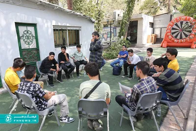 عکس؛ اردو‌های نیم روزه با حضور پسران نوجوان درفرهنگسرای اشراق