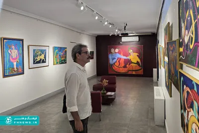 عکس؛ نمایشگاه تصویرسازی «آتش هزاره‌ها» در فرهنگسرای ارسباران
