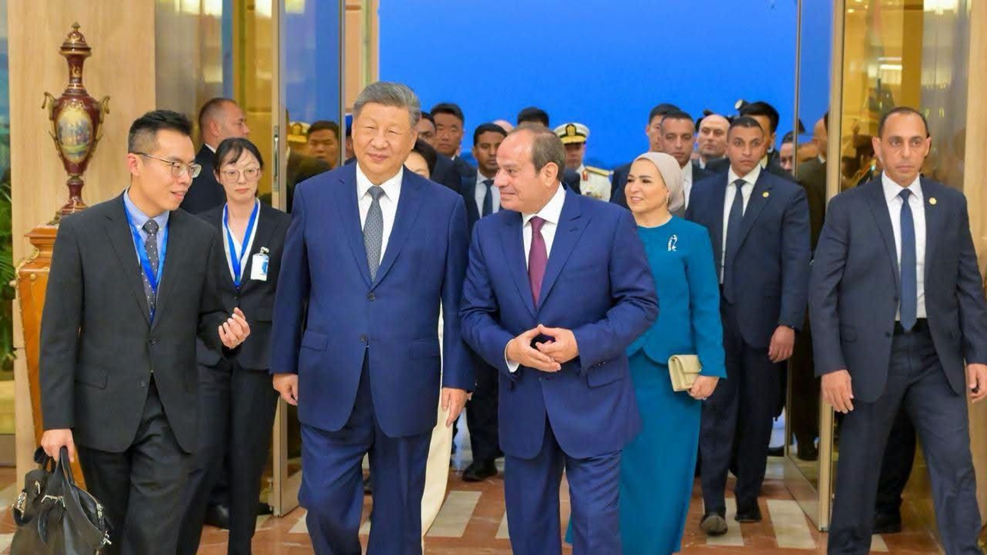 الرئیس الصینی: نحرص على الارتقاء بالشراکه الاستراتیجیه مع مصر إلى آفاق أرحب