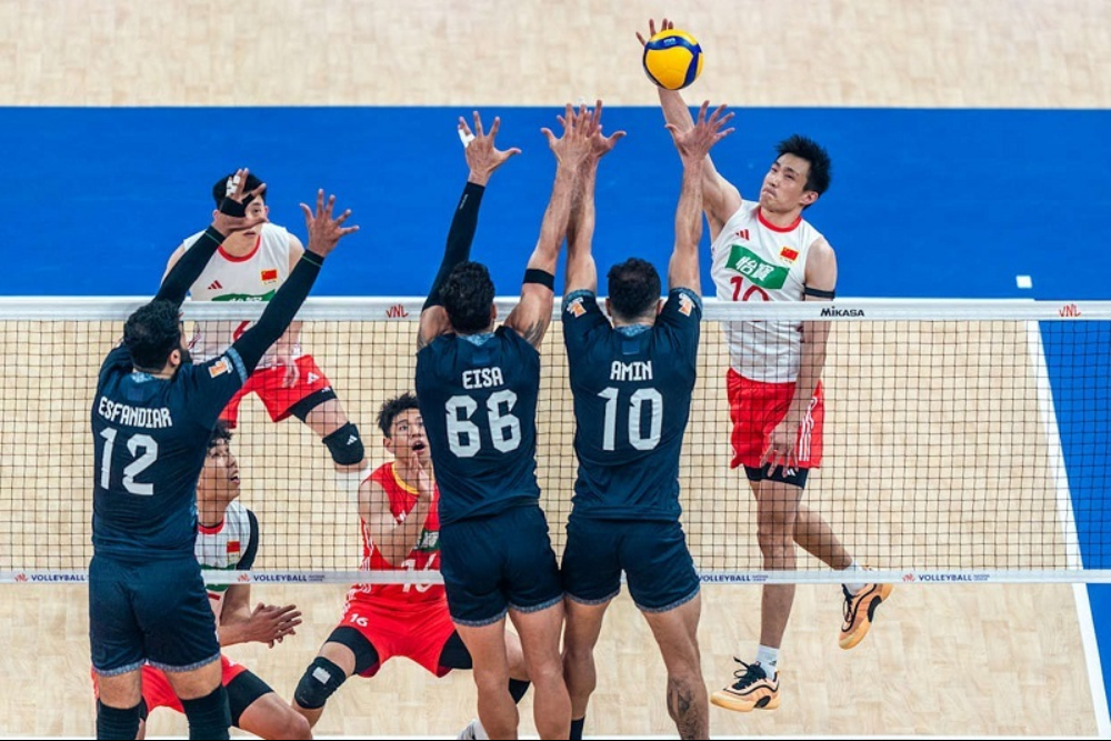 ایران 3 - چین 1؛ صدرنشینی ایران در والیبال آسیا ؛ فینال برابر سامورایی ها