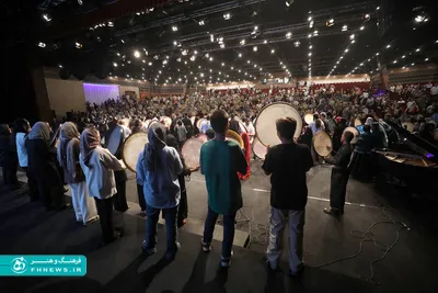 عکس؛ شکوه نوای دف در فرهنگسرای بهمن در شب بزرگداشت استاد علاءالدین یاسینی