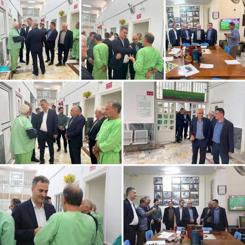 بازدید مدیربازرسی شرکت بیمه دی از بیمارستان روانپزشکی ایثار اردبیل