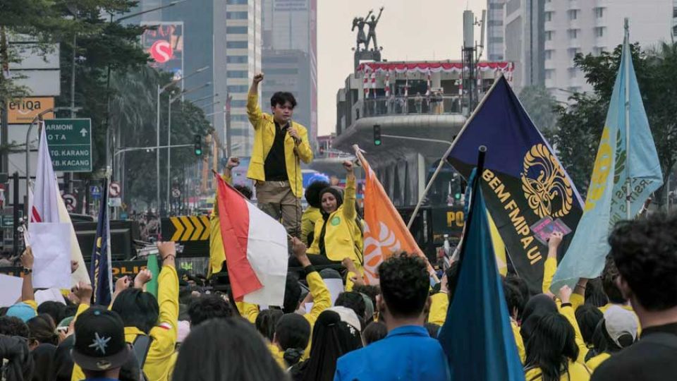 Indonesia’s military training for student protesters drives criticism