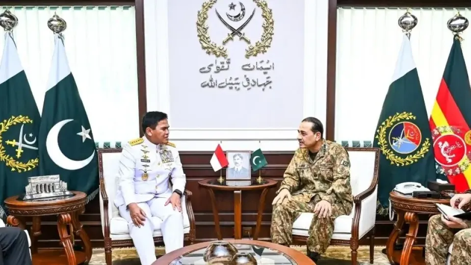 Pakistan army chief Munir reaffirms commitment to bolstering defence ties in meeting with Indonesian naval chief