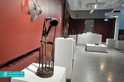 عکس؛ نمایشگاه مجسمه «آهن زاد» در فرهنگسرای ارسباران
