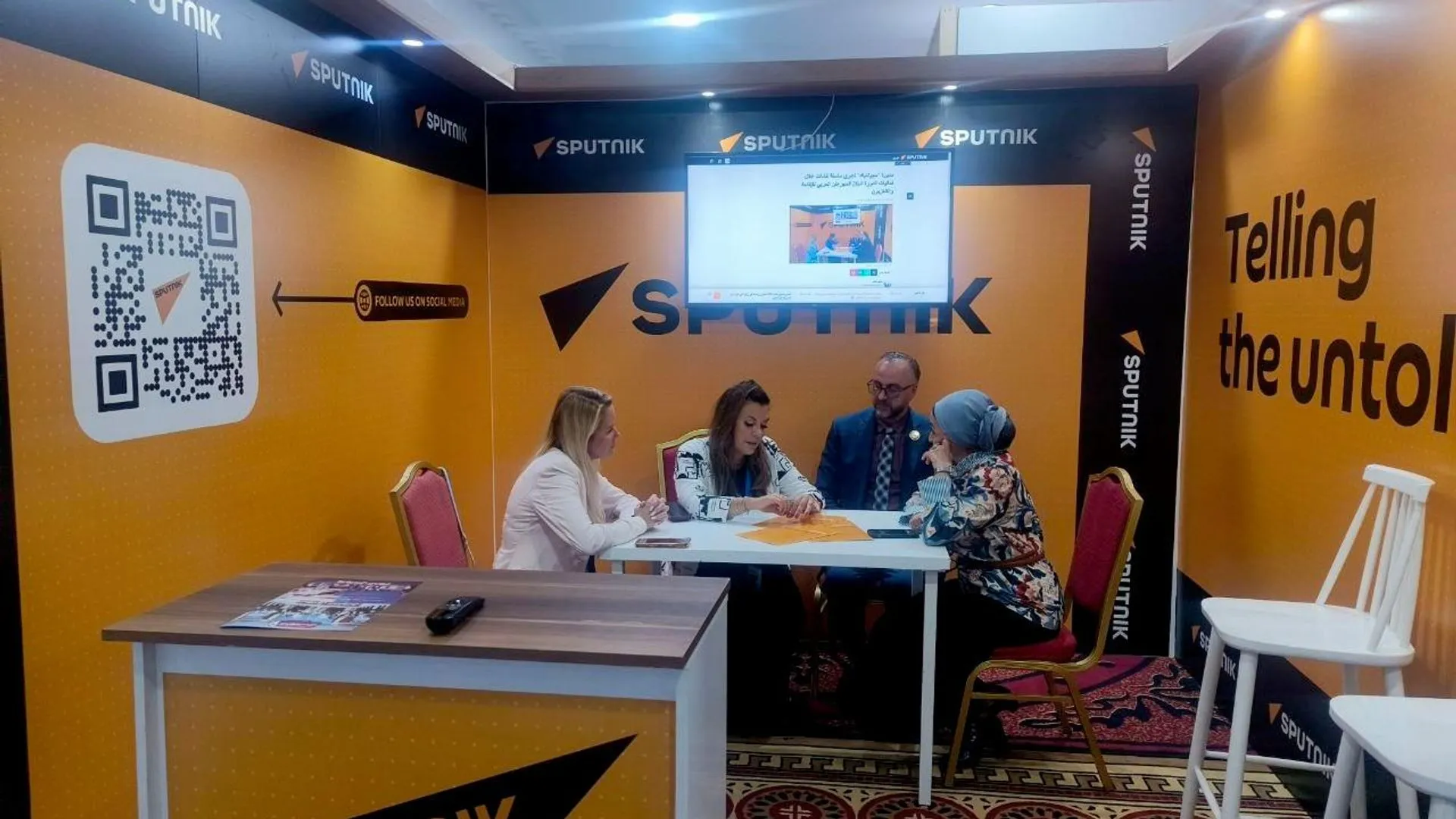 لقاء مثمر بین "سبوتنیک" واتحاد إذاعات الدول العربیه لبحث آفاق التعاون والترویج المتبادل