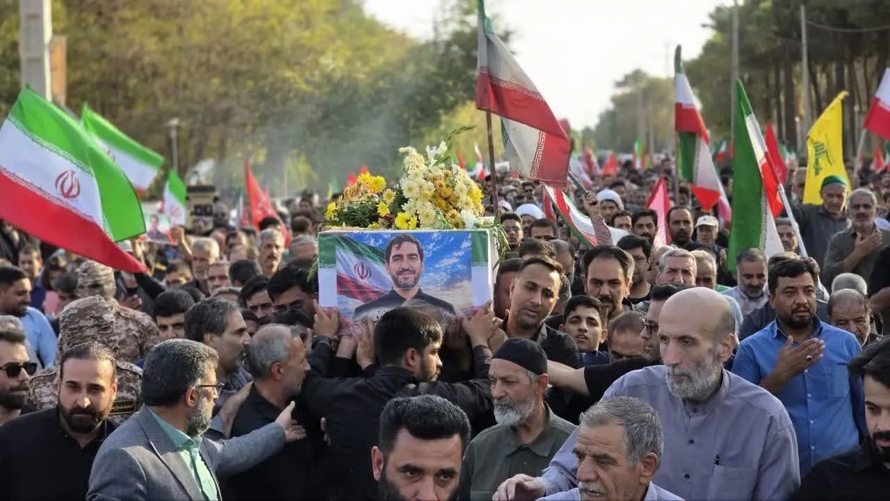 بدرقه باشکوه شهید محمدمهدی رضایی در یزد+فیلم