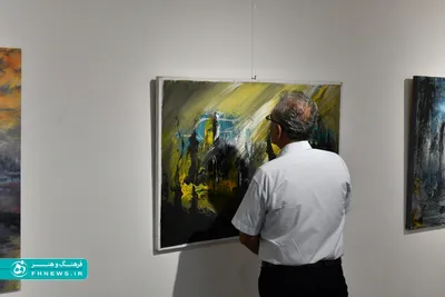 عکس؛ نمایشگاه نقاشی «جغرافیای خاموش» در فرهنگسرای ارسباران