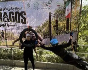 رقابت 80 ورزشکار در بخش بانوان مسابقه «استراگوس» در بوستان «بهشت مادران»