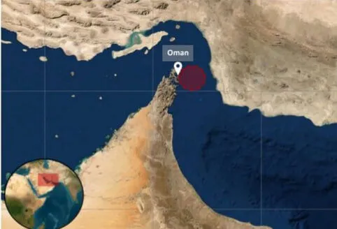 نفتکش حامل نفت خام در نزدیکی عمان هدف پرتابه ناشناس قرار گرفت