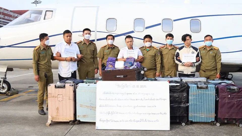 Police seize 521kg of crystal meth at Laos’ Luang Prabang airport