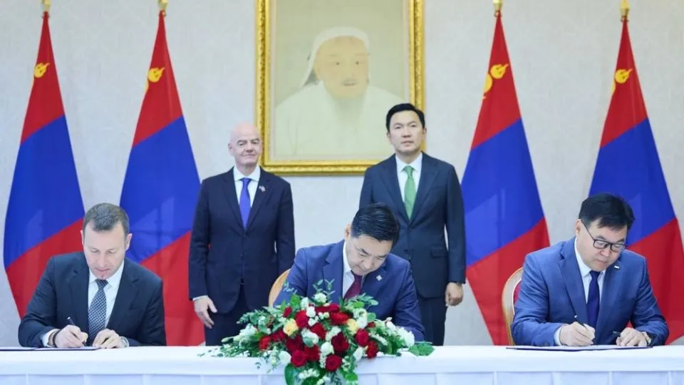 Mongolia, FIFA sign agreement on construction of 25,000-seat football stadium