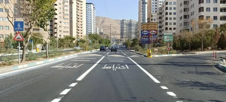 اتمام خط‌کشی معابر اصلی غربی‌ترین محله تهران