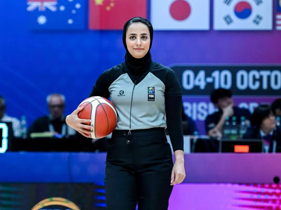 مهسا کارگری سرداور دیدار نهایی بسکتبال جام آسیا شد
