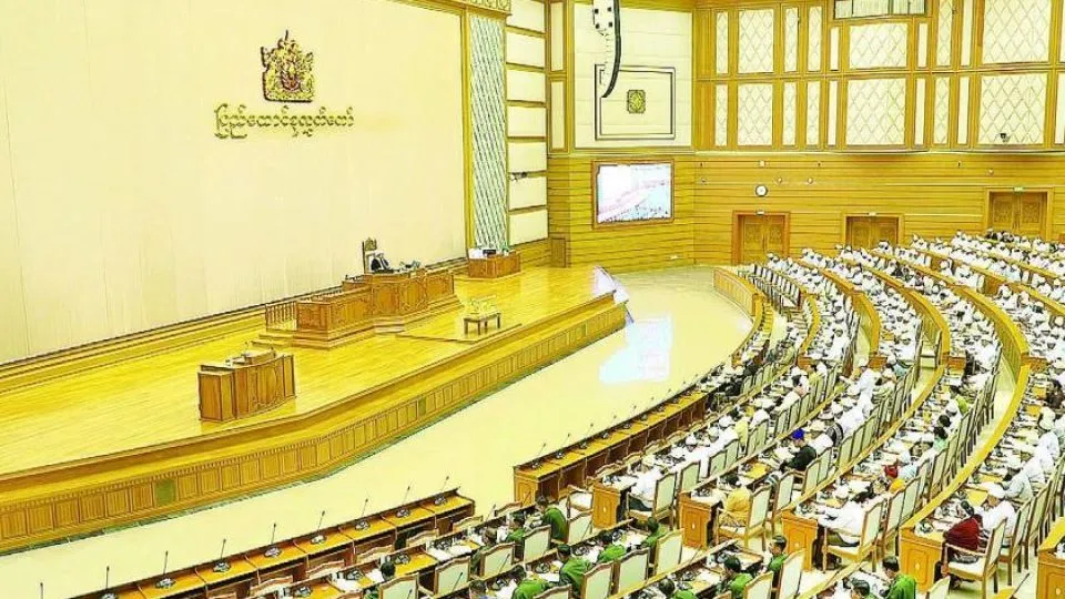 Myanmar Union Parliament approves a 90-day extension of the state of emergency declared in 55 townships