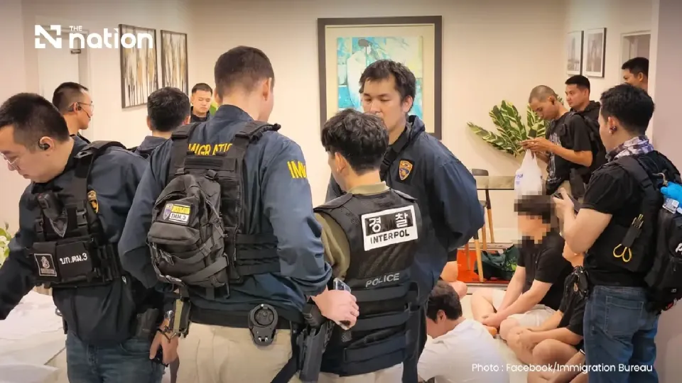 Thai police arrest 8 South Korean and 2 Chinese scam suspects