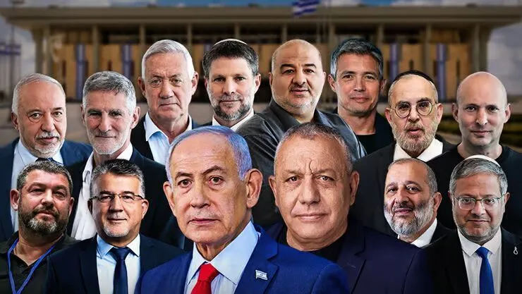 لرزش پایههای قدرت بیبی؛ پیشتازی ائتلاف رقیب نتانیاهو در نظرسنجیهای انتخاباتی اسرائیل