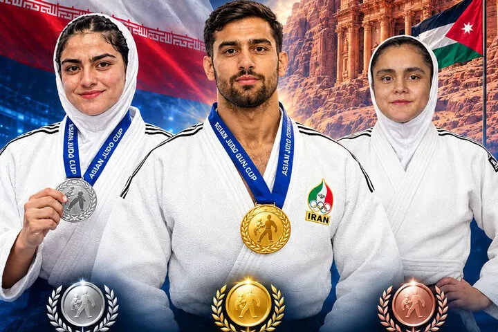 سه نشان رنگارنگ جودوکا‌رهای ایران در جام آسیا