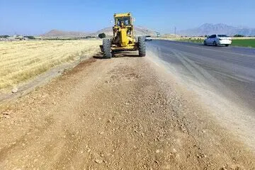 ایمنسازی56 کیلومتر از نقاط پرتگاهی و رفع افتادگی شانه راه در محورهای طرقبه و شاندیز خراسان رضوی